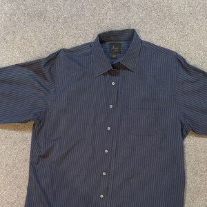 Joseph Abboud Men's Navy Pinstripe Shirt